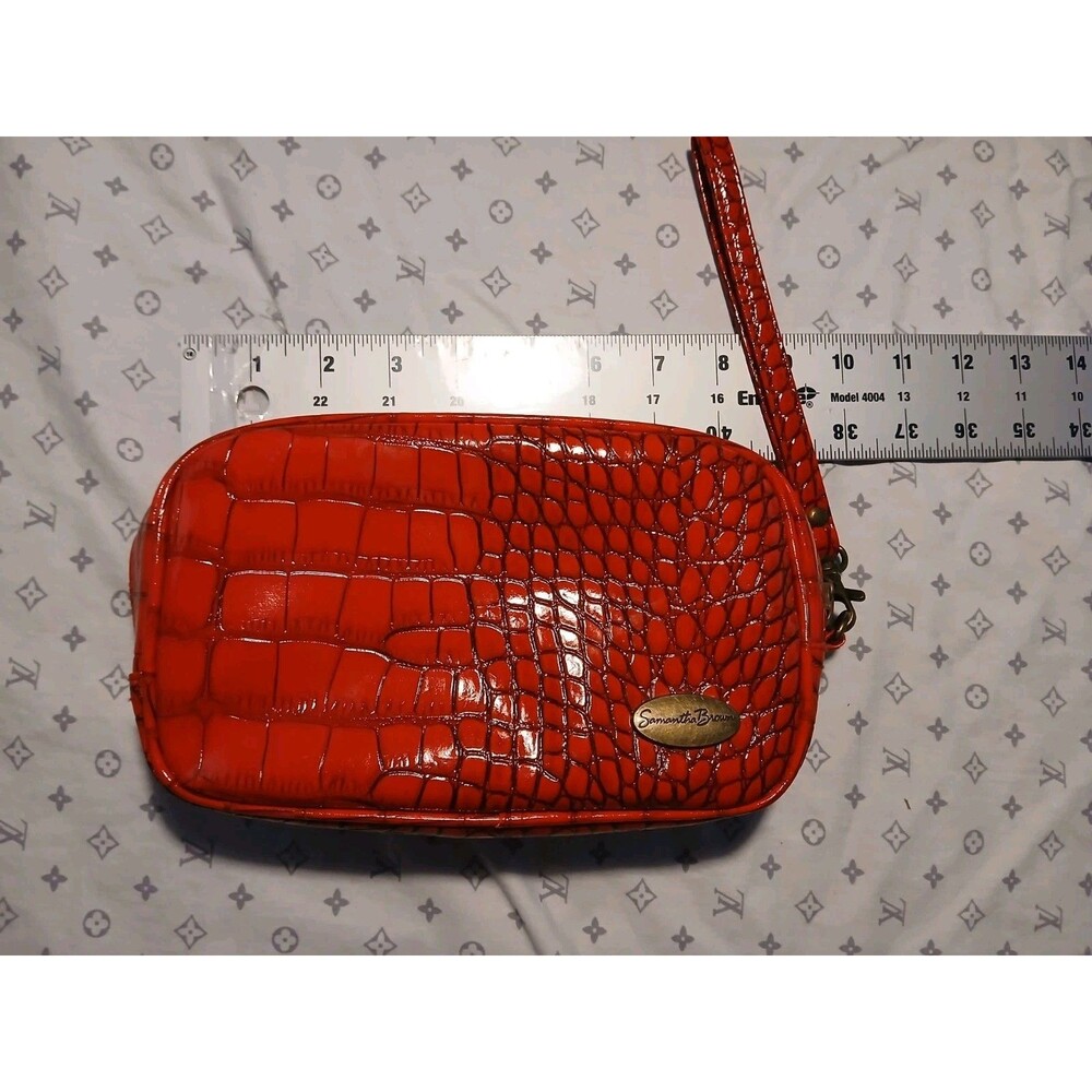 Samantha Bright Red Croc Carry Strap -Cool It Cady Bag